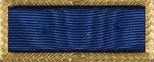 A blue and gold ribbon

Description automatically generated